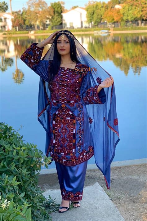 Balochi Design Three Piece Dress Afghan Clothes Afghan Dresses