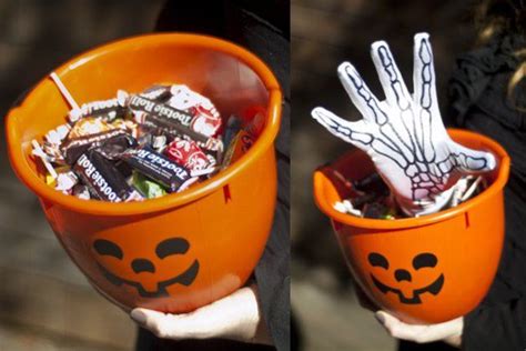 How To Skeleton Hand Trick Or Treat Bowl Make Halloween Candy