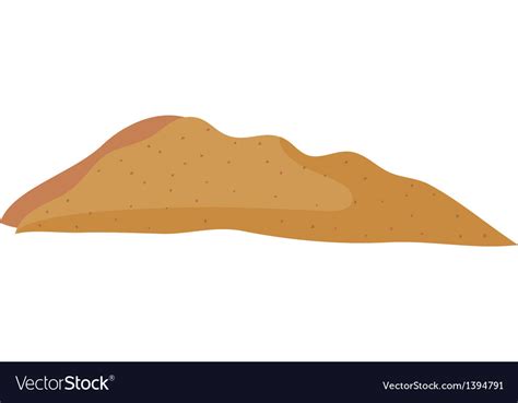 A Pile Of Sand Royalty Free Vector Image Vectorstock