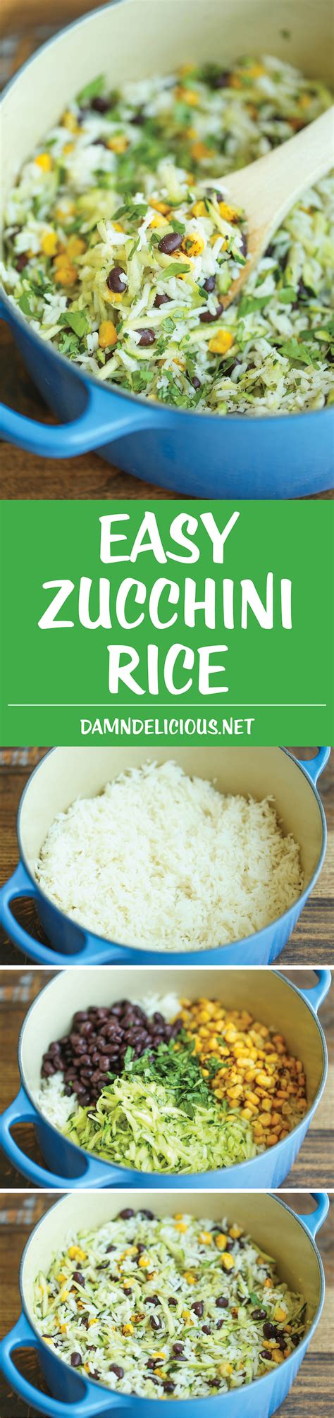 Zucchini Rice Damn Delicious