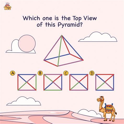 Visual Puzzle Which One Is The Top View Of This Pyramid Brain