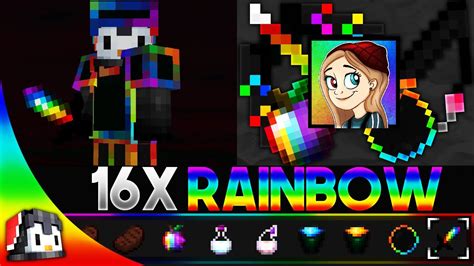 Rainbow 16x Mcpe Pvp Texture Pack Fps Friendly Gamertise
