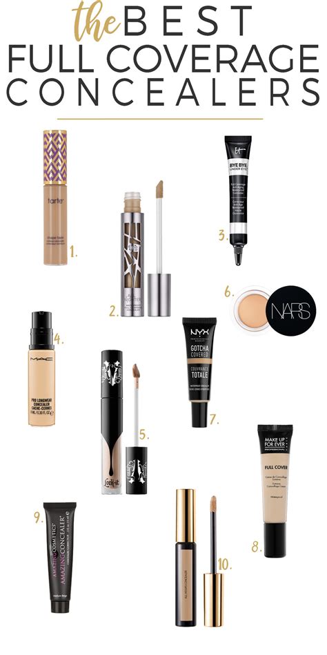 Top 10 Full Coverage Concealers — Beautiful Makeup Search