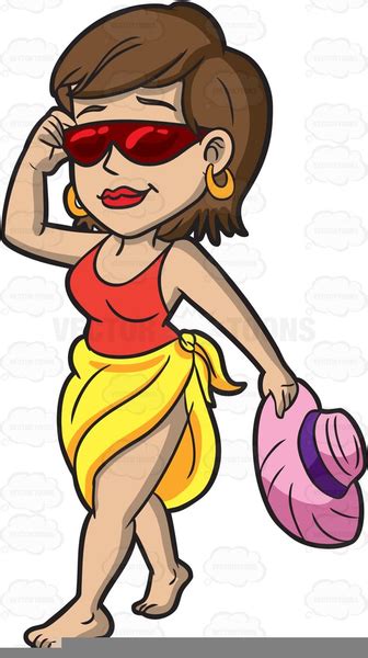 Old Woman Bathing Suit Clipart Free Images At Vector Clip