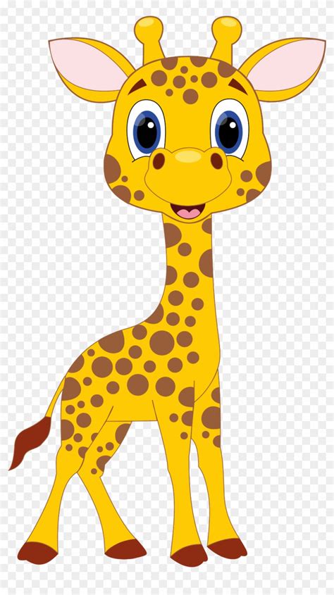 Cute Baby Giraffe Cartoon Vector Clipart Friendlystock
