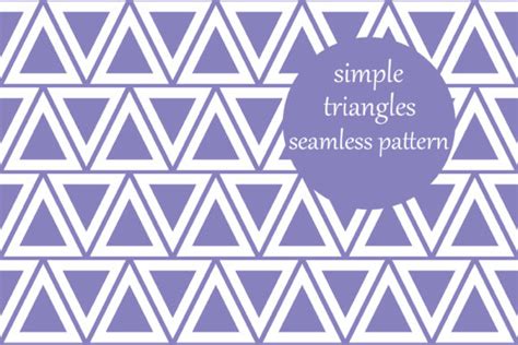 Simple Geometric Triangles Pattern Graphic By Brightgrayart · Creative