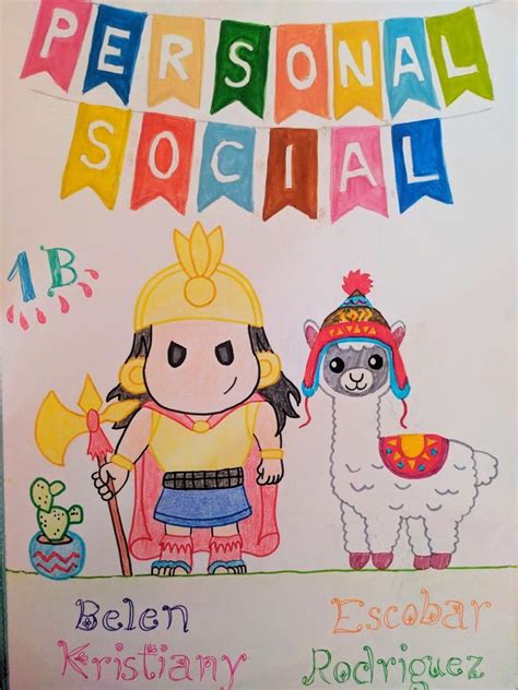 Carátula Personal social Caratulas para cuadernos escolares