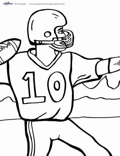 Football Coloring Printable Pages Printables Sheets Coolest