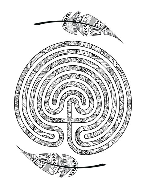 Coloring with your fingers is super easy. Coloring Page | Labyrinth design, Labyrinth art, Labyrinth ...