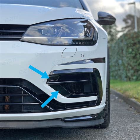 Ezm Front Bumper Scoop Decals X 2 For Vw Golf Mk75 R And R Line Etsy