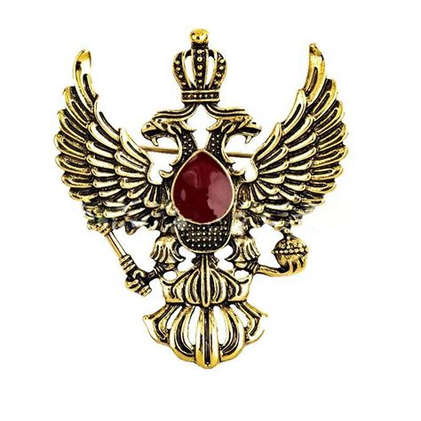 Wing Brooch Men Retro Metal Vintage Double Headed Eagle Badge Crown Lapel Pin Ebay