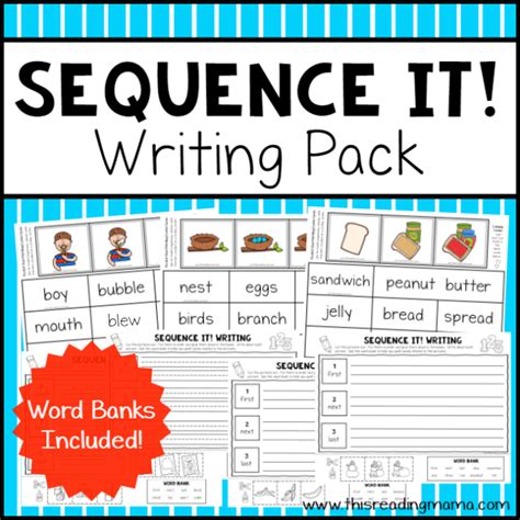 Sequencing Writing Activities Chronological Sequential And