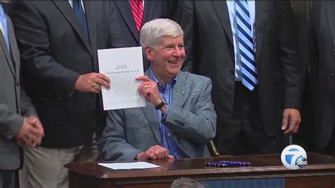 Gov Snyder Signs 545b Michigan Budget With More For Schools Youtube