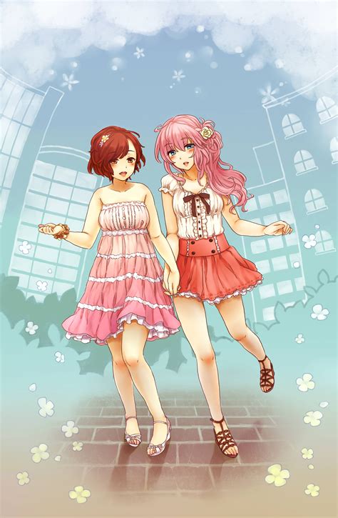 Too girls holing hands art in 2019 art art friend hand art. Two Girls, Holding Hands | page 14 - Zerochan Anime Image Board