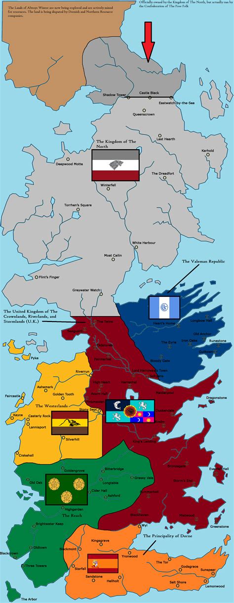 Modern Westeros Map By Claudius42 On Deviantart