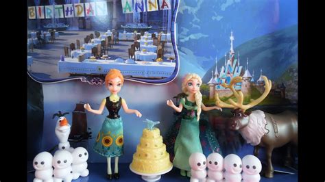 Frozen Fever Birthday Party Set With Anna Elsa Olaf Sven Snowgies