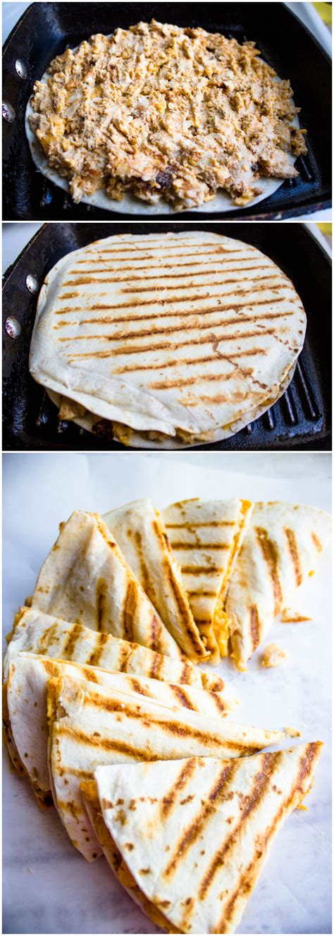 Quick And Easy Leftover Chicken Quesadillas Gimme Delicious