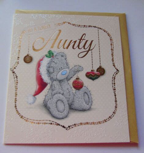 Me To You Wishing Well Xmas Cards For Aunt Aunty Auntie Uncle Aunt