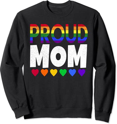 Proud Lgbtq Mom Ts For Pride Month March Sweatshirt Uk Fashion