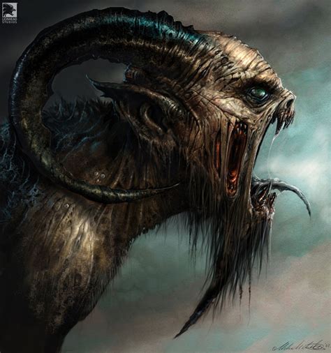 Demon Mike Mccarthy Dark Creatures Scary Art Mythological Creatures