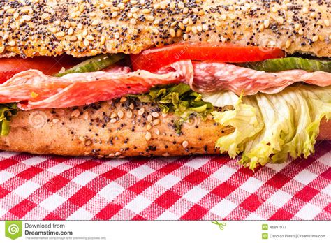 Deli Style Sandwich Stock Image Image Of Nourishment 46897977