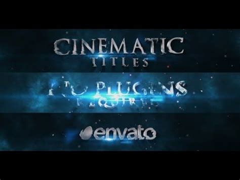 Cinematic Trailer Titles | After Effects template | After effects
