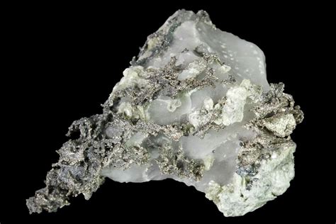 165 Native Silver Formation In Calcite Morocco For