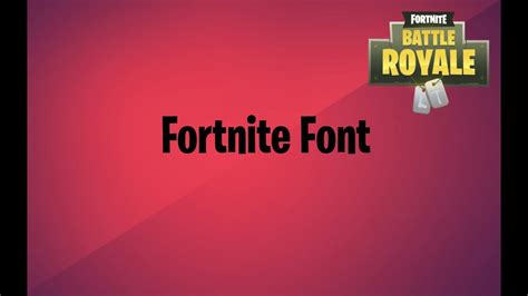 Tuto How To Have Fortnite Font For Free Windows Mac Youtube