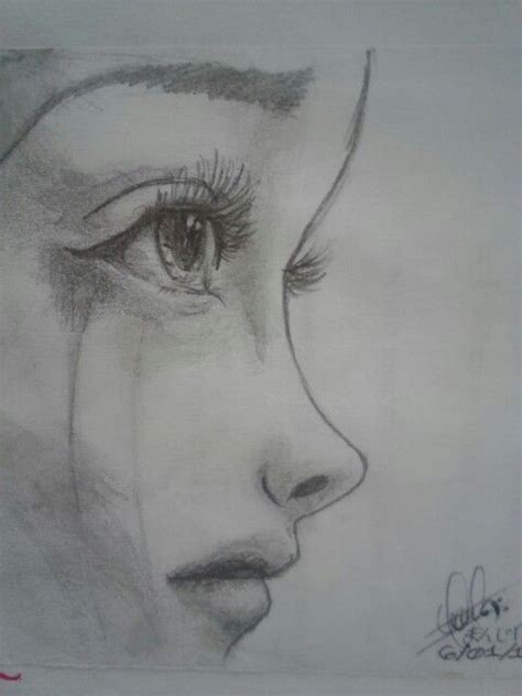 Dibujo A Lápiz Cry Sad Girl Drawing Girl Drawing Sketches Art
