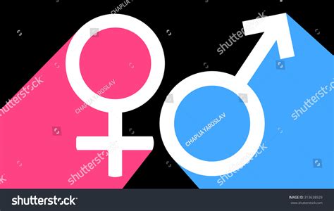 Male And Female Sex Symbol Stock Vector 313638929 Shutterstock
