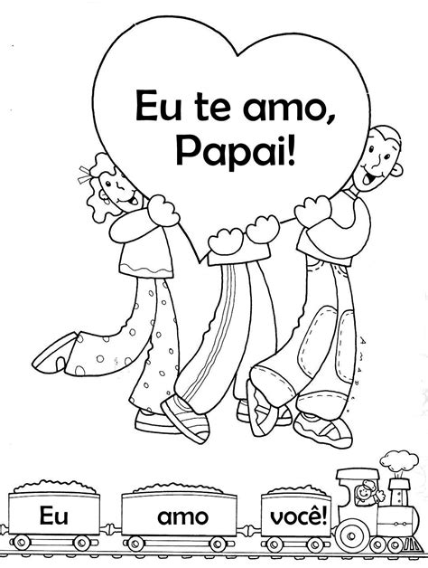 Atividade Dia Dos Pais Para Colorir