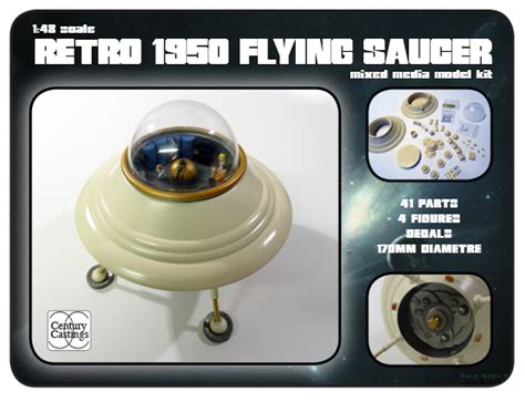 Retro 1950 Flying Saucer Model Kit