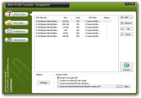 After processing, they are permanently deleted. OpooSoft JPEG To PDF Converter Download