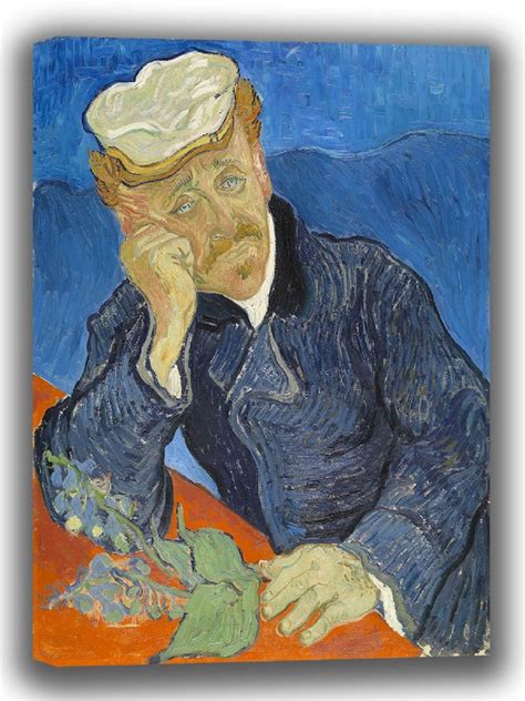Van Gogh Vincent Dr Paul Gachet Fine Art Canvas Sizes A4 A3 A2 A1 003912