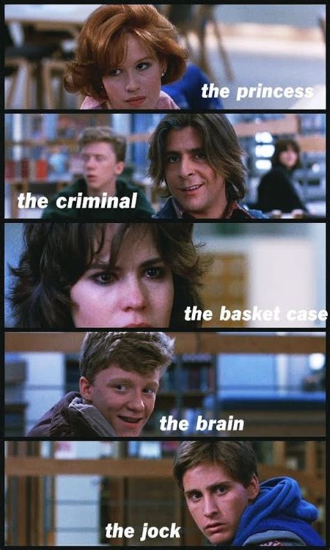 The Breakfast Club Characters Breakfast Club Quotes The Breakfast