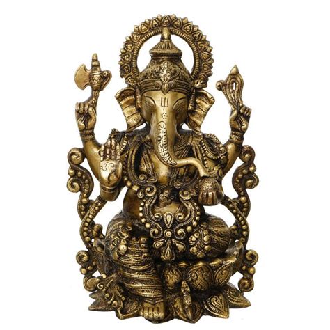 Blessing Lord Ganesha Handicraft By Brass Handicrafts