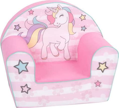 Παιδική Πολυθρόνα Unicorn Με Μπράτσα Ροζ Dt8 2096 Skroutzgr