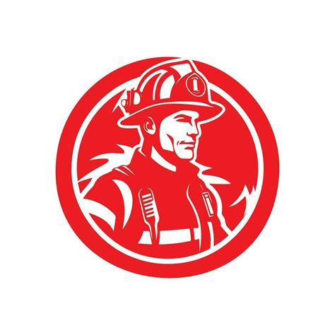 Firefighter Logo Vector 35144037 Vector Art At Vecteezy