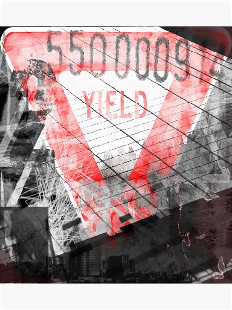 Yield Sticker For Sale By Mattywerts Redbubble