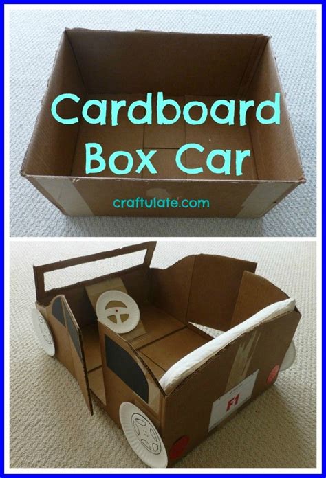 Cardboard Box Car Craftulate Cardboard Box Car Cardboard Car