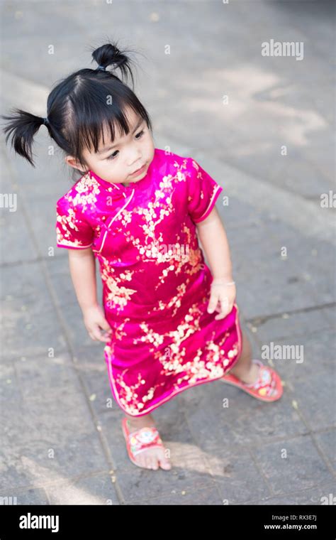 Cute Little Baby Girl Portrait Of Cute Asian Baby Girl Stock Photo Alamy