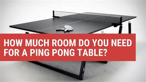 How Much Room Do You Need For A Ping Pong Table Youtube