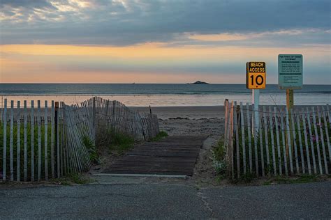 Nahant Beach Access 10 To Egg Rock Nahant Ma Sunrise Walkway Photograph