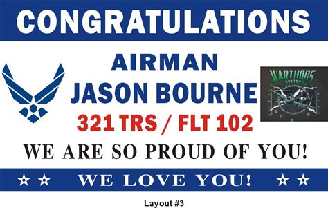 3ftx5ft Personalized Congratulations Airman Us Us Air Force Basic