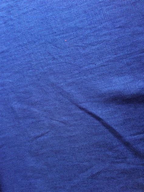 LIN OU L'AUTRE : Lin Lavé Bleu Indigo- Tissu au mètre 40 ...