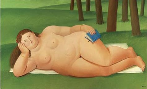 Reclining Nude With Book By Fernando Botero On Artnet