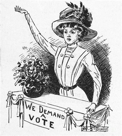 Political Cartoon On Suffrage Movement Photograph By Bettmann