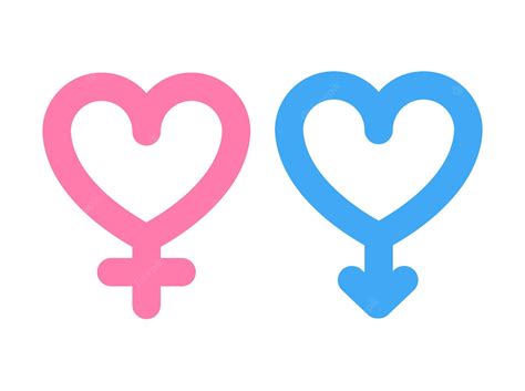 símbolo de marte y venus icono de símbolo masculino y femenino vector premium