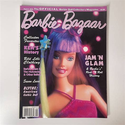 barbie bazaar magazine december 2001 y2k vintage barbie collector ts collectible barbie book