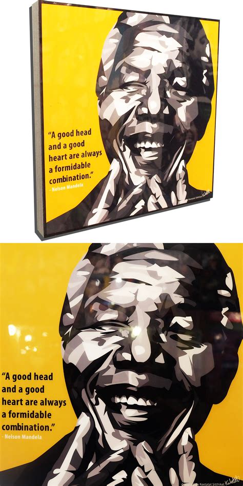 Nelson Mandela Pop Art Poster By Keetatat Sitthiket Infamous